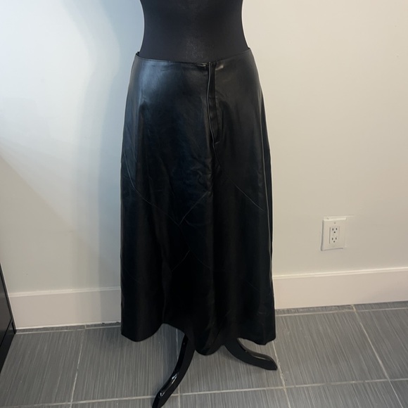 Womens midi faux leather skirt size 12 - Picture 6 of 11